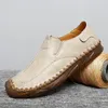 Casual Shoes Men Moccasins Sneakers Plus Size Fashion Leather Comfortable Loafers Comfy Non-Slip Walking