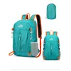 Mochila portátil plegable para hombres y mujeres Anti-Water Sports Outdoor Riding Bolsas personales