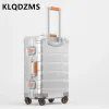 Bagagli klqdzms valigia alluminummagnesium in lega di carrello custodia da 20 pollici bagagli una password di ruota universale di bagaglio da 24 pollici da 24 pollici femminile da 24 pollici