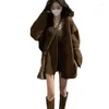 Damen Strick Strick-Strickjacke für Frauen V-Ausschnitt Jacke Langarm-Mäntel Koreanische Mode Tops Herbst- und Winterkleidung