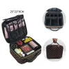 Casos armazenamento beleza maquiagem organizador de pincel PU Caso de cosméticos da prova d'água Mulheres malas Multisturey Travel Professiona Makeup Bag