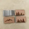 Clips Money Clip Cash Clamp Holder Portable Wooden Slim MoneyClip Wallets Purse for Pocket Metal Money Holder Bill Clip