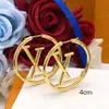 GOLD -Hoop -Ohrringe Designer -Qualität, hoher Widerstand, 18k Gold, Mädchenmode müssen haben