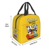 Bags Hot Game Cuphead Mugman Lunch Bag for Work School Waterproof Cooler Thermal Insulated Lunch Box Women Kids Food Tote Bags