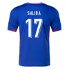 24 25 French Soccer Jerseys Home Away Kids Kit 2024 2025 BENZEMA GIROUD MBAPPE GRIEZMANN SALIBA PAVARD THURAM KOLO Maillot De Foot Equipe Football Shirt Women