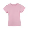 CZ Zhang Franse zoetheid Girls Multi-kleuren Kleine en veelzijdige eenvoudige eenvoudige eenvoudige T-shirt met korte mouwen Womens 10099
