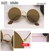 2019 Neue übergroße Sonnenbrille Frauen Vintage Round Gradient Circle Shades Sonnenbrille Ladies Brand Designer Sonnenbrille Girl 3592 für WOM1061605