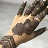 14 Sheets Henna Stencil Temporary Hand Arm Face Tattoo Supplies Stencils Tatuae Tymczasowe for Wedding Party Decor