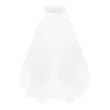 Bridal Veils Frcolor Women's Tulle Veil Pearl Wedding With Hair Comb for Bride Flower Girl Party Pography (White)