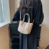 Seaux à gauche petits sacs fourre-tout en cuir pour les femmes de bureau 2023 Sac à épaule tendance sacs à main et sacs à main