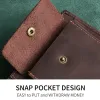 Brieftaschen Personalisierte maßgeschneiderte echte Leder -Brieftasche für Männer Leder Brieftasche mit Münztaschen -Brieftasche Männlich