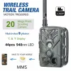 Cameras Trail Hunting Camera 2g Mms Sms P Gsm 20mp 1080p Wireless Cellular Mobile Night Vision Wildlife Hunting Camera Hc810m