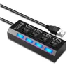 USB 3.0 Power -Adapter 4 Port Multi USB Splitter Hub USB Hub 2.0 USB -Docking -Stationen für Expander -Switch -Kabelkabel -Hub