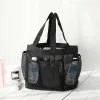 Bolsas Multifuncional Multifunction Capacidade Mesh Bolsas de praia portátil para o dormitório do dormitório da faculdade Bolsa de banheiro durável com 8 bolsos Bolsa de sapatos