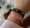 Модный розовый браслет женский кожаный браслет Light Luxury Nice Design Exquisite High Sense Bracelets ремень