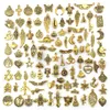 100pcs Petits animaux de pendentif aléatoire mélangés Charmes perles pour bijoux Bracelet Boucles d'oreilles Collier DIY Craft Art Charm 240408