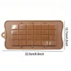Grades de molde de silicone retângulo 24 bolo de chocolate molde cuba geléia