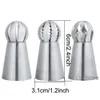 Icing Tool Cake 3st/Set Nozles Russian Piping Tips Spets Mögelbakkakor Dekorera rostfritt stål Köksbakningsverktyg Th1278 S s