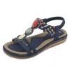 2024 Designer Sandaler Fashion Women Slippers Black Blue Classic Sliders Weaver Summer Comant Light Breatble Beach Girl Sandal