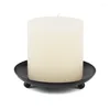 Candle Holders Nordic Style Wrought Iron Round Holder Candlestick Desktop Decoration 667A