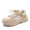 Scarpe per il fitness 2024 DONNE DONNA SPESSA TENIS FAMPLAGGIO CASULE CASATURA PIATTOLE MISTE SIGHN SIGHTER SNEAKER SOLE DEGUA