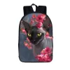 Torby Śliczne Sphynx Cat Wzór swobodny plecak Kobiety mężczyźni Travel Rucksack Student School Torby