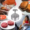 304 Paslanmaz Çelik hamburger basın Burger Patty Maker Domuz Sığır Eleyi Kalıp Izgara Griddle Eti Mutfak Araçları 240407