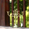 Świece Ozdoba stacjonarna Wystrój domu w stylu europejskim Metal Candelabra 5 Ramion Candlestick Holder