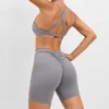 Lu Lu shorts alinham o treino de verão Roupos feminino esporte shorts push up upwear gym conjuntos de ginástica feminina