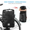 Sac à vélo étanche à vélo de vélo de vélo de siège arrière sac de ligne de grande capacité de poche sportive extérieure.