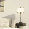 Table Lamps Retro Minimalist Pl Switch Desk Light Decoration Modern Bedroom Living Room Study Lamp Warm And Luxurious Bedside Drop Del Dhgrm
