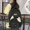 Mochila Drop de niñas lindas Estudiantes de la escuela primaria de gran capacidad Contraste en el bolso de hombro para mujeres feminina para niños