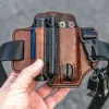 Taschen Multitool Lederscheide Pocket Organizer Aufbewahrungsgürtel Taillenbeutel zum Camping mit Schlüsselhaltergürtel auch Camping im Freien im Freien im Freien