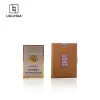 Clips liulihua support de carte unique avec portefeuille magique à trifold en acier inoxydable menets en cuir réel.