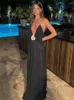 Abiti casual sexy estate in spiaggia in spiaggia 2024 abiti da maniche lunghi abiti senza maniche da donna da donna serale night club maxi elegante