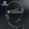 Accessoires MH180V Taktische Knochenleitung Headset Atlantic Signal Softair Kopfhörer Mikrofonjagd Hörphone -Zubehör 7.0 Stecker PTT