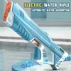Elektrisk vattenpistol plus leksak full automatisk sommarinduktion vatten absorberande burst pistol strand utomhus vatten kamp sommarleksaker 240417