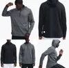 Lu- 372 Men Hoodies Outdoor Pullover Sports Long Sleeve Yoga Wrokout Outfit Mens Loose Jacketsトレーニングフィットネスファッション服547477