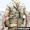 Veiligheid Buiten Moller Belt Equipment Militaire Airsoft Verstelbare Tactical Tactical Opeded Molle Taille Belt Combat Army Battle Belt Cummerbunds