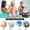 Zakken Mesh Shower Caddy Tote grote douche caddy mand draagbare snel droge hangende toilettas tas 8 opbergvakgreep Bad Organizer