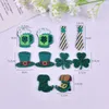 Charms 10st/Pack Fashion Irish Day St. Parker's Acrylic Pendant for Earring Halsbandsmycken Making Craft DIY