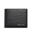 Plånböcker williampolo 100% äkta läder plånbok män krokodil mönster män kort hållare plånbok riktig kohud plånböcker för man
