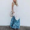 Casual Dresses Cross-Border Fashion Style Summer Elegant Sexy V-neck Temperament Printed Loose Dress Women's Long