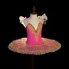 Professional Ballet Tutu Dress Girl Dance Costume de performance infantil Ballerinas Pancake Tutu Kids Criança Carnaval Jazz Dan Dress 240411