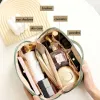 Obudowy Duża pojemność Torba kosmetyczna Wegańska skórzana torebka makijażu Wodoodporne zestaw do myjki łazienki Spersonalizowany zestaw
