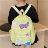 Sacs Kids Zipper Sac à dos coréen Light Portable Portable Kindergarten Stars Stars Brodery Children Toile Backpack for Girls Boys Bags