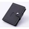 Holders 2021 Popup Card Wallet Automatic Clutch Hasp Fashion Luxury ID Card Holder RFID Aluminum PU Leather Antitheft Business Purses