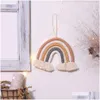 Wall Decor Baby Nursery Store Babys Rainbow Pendant Childrens Room Decoration Braided Fringe Decorations Living Gift Drop Delivery Kid Otxej