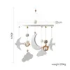 Baby Wood Bird Bell Bell Toy 0-12 månader för spädbarnsmobil Rattle Crib Toddler Rattles Carousel Cot Musical 240418