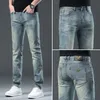 Мужские джинсы дизайнер Guangzhou Xintang High End European Corean Fit Mall Foge Fashion Brand AJ Youth Pants 9k1o